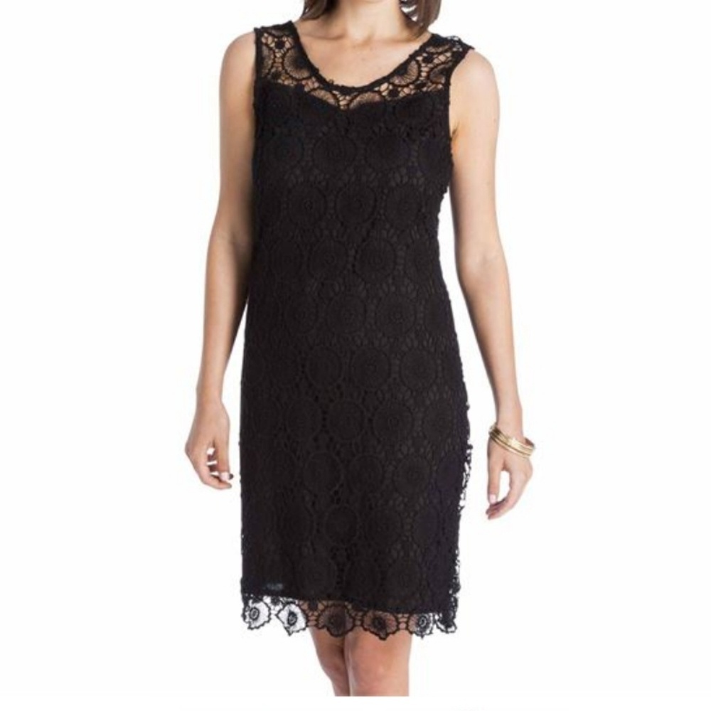 MUD PIE Mallory Crochet Dress Black - Picture 8 of 8